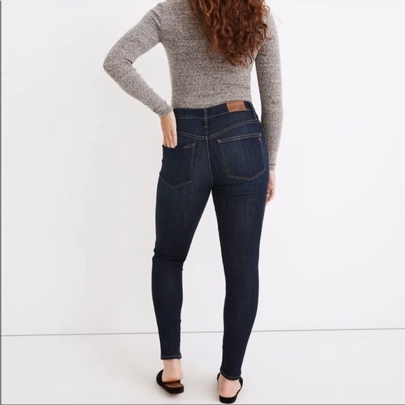 NWT Madewell Curvy High-Rise Skinny Jeans in Woodland Wash Size 37T - Picture 3 of 16